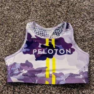 Peloton purple sports bra